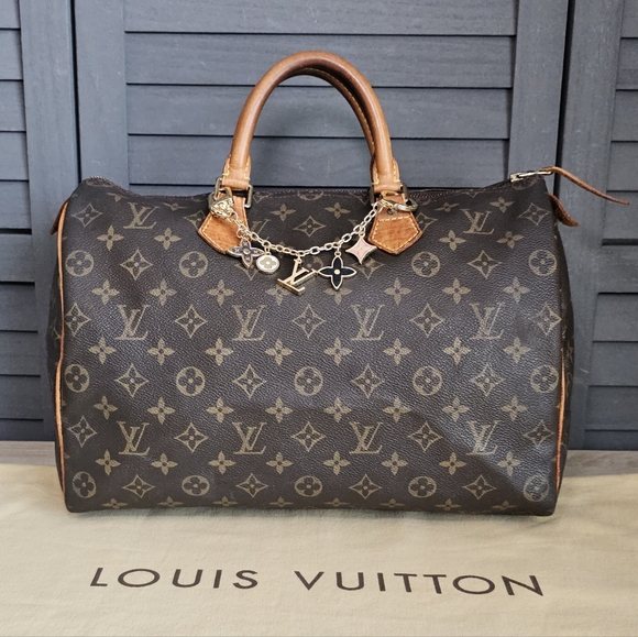 Authentic LOUIS VUITTON Monogram Speedy 35 Handbag - Picture 1 of 12